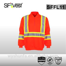 High Visibility Reflective Clothing Sweatshirt With kangaroo pocket